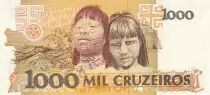 Brésil 1000 Cruzeiros - Candido Rondon - Enfants - ND (1990) - Série A-A - P.231b