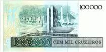 Brésil 100000 Cruzeiros, Juscelino Kubitschek -1985 N° de Remplacement
