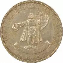 Brésil 4000 Réis Argent, 400e Anniversaire - 1900 Rio de Janeiro