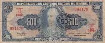 Br&eacute;sil 50 Centavos sur 500 Cruzeiros - D. Joao VI - ND (1967) - S&eacute;rie 1493A - P.186