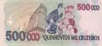 Brésil 500 Reais sur 500000 Cruzeiros , Mário Raul de Morais Andrade - 1993