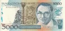 Brésil 5000 Cruzados  - Candido Portinari - ND (1988) - Numéro de série recherché - P.214