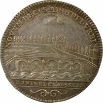 Bridges and Roads, Louis XV ? Silver Token, Pont Royal ? 1731