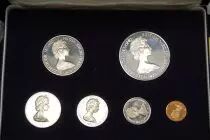 Britische Jungferninseln Proof set of 6 coins Elizabeth II - 1973 - Silver