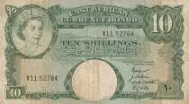 Britisches &ouml;stliches Afrika 10 Shillings Elizabeth II - ND (1958-1960)