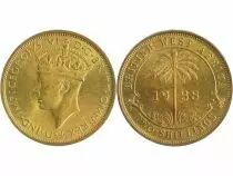 Britisches Westafrika 2 Shillings George VI - Palm tree 1938