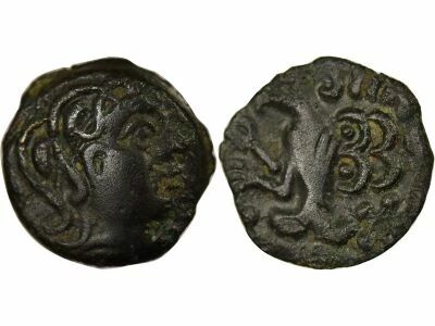 Bronze, Siinv with Bird - 70 / 52 BC
