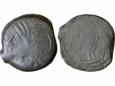 Bronze, with Eagle and Crescent - Ist Century BC