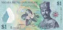 Brun&eacute;i 1 Ringgit - Sultan J.A.H. Bolkiah - Polym&egrave;re - 2016 - S&eacute;rie D.46 - P.35c