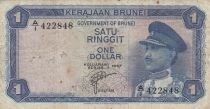 Brunei 1 Ringgit - Sultan Omar Ali Saiffudin III - 1967 - Series A/1