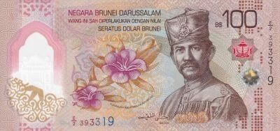 Brun�i 100 Dollars Brunei  - 2024 - Sultan Hassanal Bolkiah - Polym�re