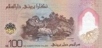 Brun&eacute;i 100 Dollars Brunei  - 2024 - Sultan Hassanal Bolkiah - Polym&egrave;re