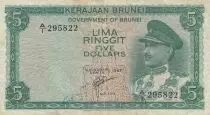 Brunei 5 Ringgit Sultan J.A.H. Bolkiah - Polymer - 1996