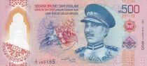 Brun&eacute;i 500 Dollars -  2024 - Sultan Hassanal Bolkiah - Polym&egrave;re