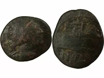 Bruttium, Rhegium  - AE Obol - 260 / 215 BC