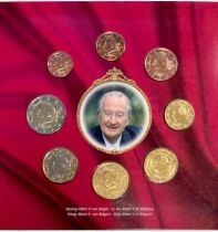 BU Euro Coin Set - 3-coin set ranging from 1 cent to 2 euros + 1 medal - 2011