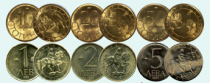 Bulgaria Set of 6 Coins from Bulgaria - 1992