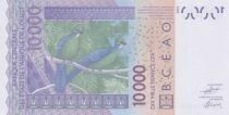 Burkina Faso 10000 Francs - Masque - Oiseaux - 2025 - Série C