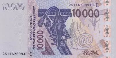 Burkina Faso 10000 Francs Mask - Birds - Burkina Faso 2003