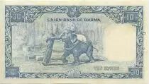 Burma 10 Kyats Gal Aung San - Sherpa - 1958