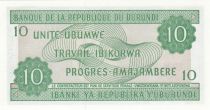 Burundi 10 Francs Carte du Burundi - 2005
