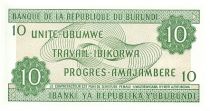 Burundi 10 Francs Carte du Burundi