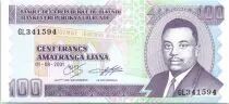 Burundi 100 Francs Prince Rwagasore - Construcci�n de casa - 2001