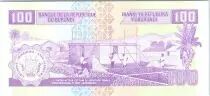Burundi 100 Francs Prince Rwagasore - Construcci&oacute;n de casa - 2001