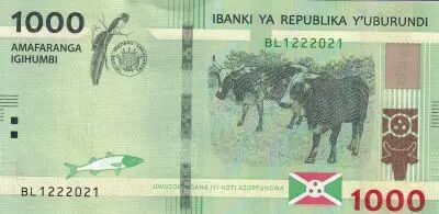 Burundi 1000 Francs - Cows - 2023 - S�rie BL