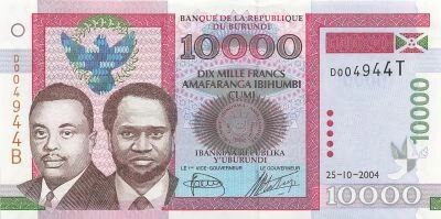 Burundi 10000 Francs - 2004 - P.43