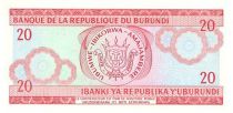 Burundi 20 Francs Guerrier Burundais