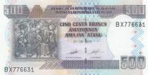 Burundi 500 Francs - Art indigène - Banque Centrale - 2013 - Série BX