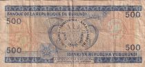 Burundi 500 Francs - Bâtiment, palmier - Totem - 1988 - P.30c