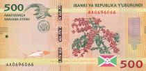 Burundi 500 Francs - Café - Crocodile - 2015 - NEUF