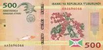 Burundi 500 Francs - Coffee - Crocodile - 2015 - UNC
