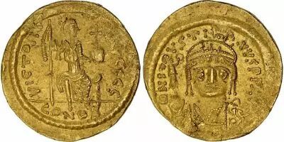 Byzance 1 Solidus, Justinus II (565-578) - Constantinopolis seating facing
