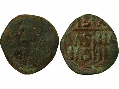 Byzantine Empire Anonymous - Follis, Class B - 1030 / 1042 Constantinople