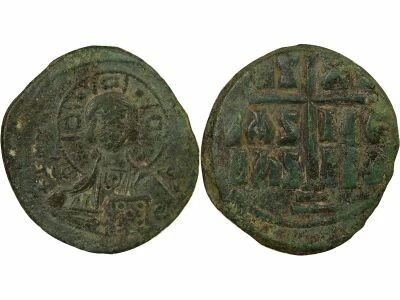 Byzantine Empire Anonymous - Follis, Class B - 1030 / 1042 Constantinople