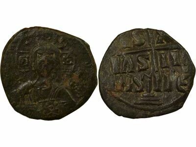 Byzantine Empire Anonymous - Follis, Class B - 1030 / 1042 Constantinople