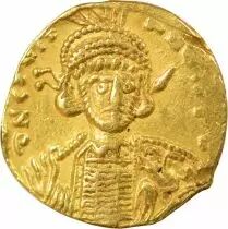 Byzantine Empire Constantine IV - Gold Solidus, Class IIIa - 674 / 681 Constantinople