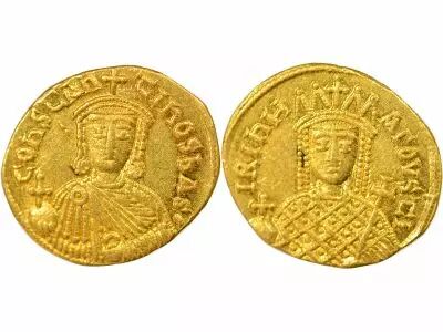 Byzantine Empire Constantine VI, Irene - Gold Solidus, Class II - 797 / 797 Constantinople