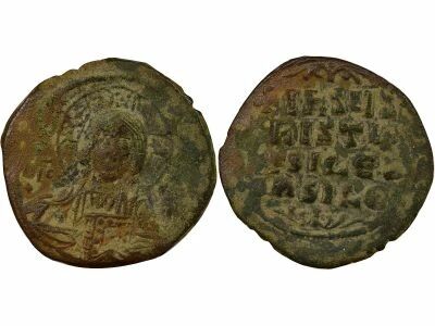 Byzantine Empire Follis, Anonymous, Class A2 - 976 / 1035 Constantinople, Var. 39