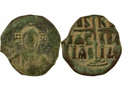 Byzantine Empire Follis, Class B - 1030 / 1042 Constantinople