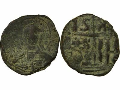 Byzantine Empire Follis, Class B - 1030 / 1042 Constantinople