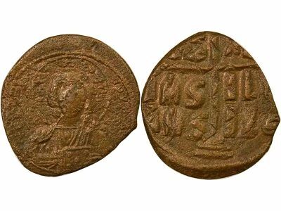 Byzantine Empire Follis, Class B - 1030 / 1042 Constantinople