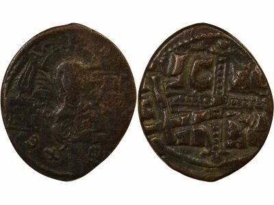 Byzantine Empire Follis, Class C - 1042 / 1050 Constantinople