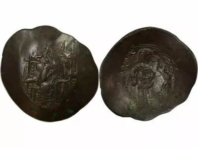 Byzantine Empire Isaac II - Aspron Trachy - 1185 / 1195 Constantinople