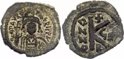 Byzantine Empire Justin II - Follis, avec Sophie - 573 / 574 Nicom�die