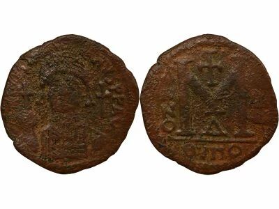 Byzantine Empire Justinian I - Follis, Class A - Year 13 (539 / 540) Antioch