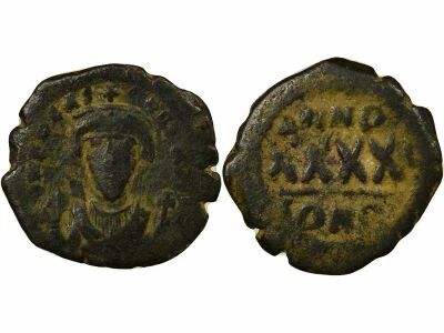 Byzantine Empire Phocas - Follis, Class II - 604 / 610 Constantinople